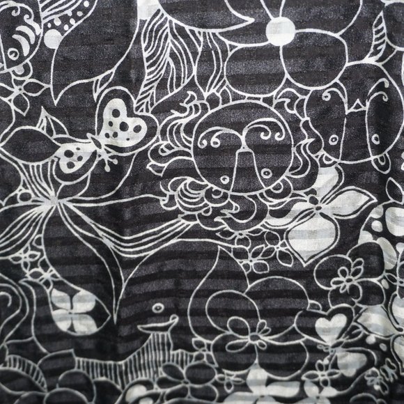Vintage Y2K Anna Sui Black White Animal Jungle Silk Print 10 - Picture 5 of 10